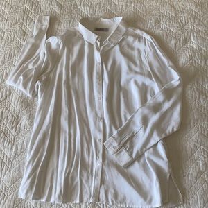 Long sleeve white women’s button up